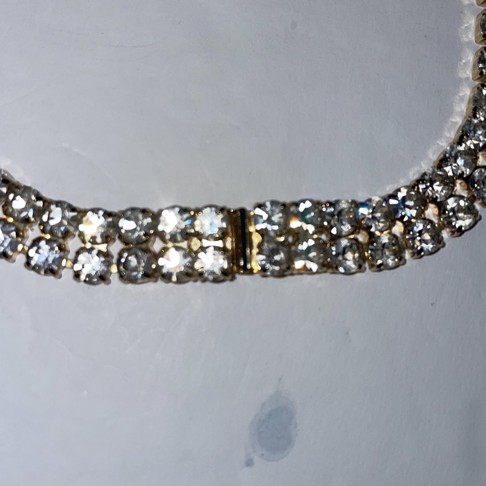 Ferrara double row Austrian rhinestone necklace - Picture 6 of 6